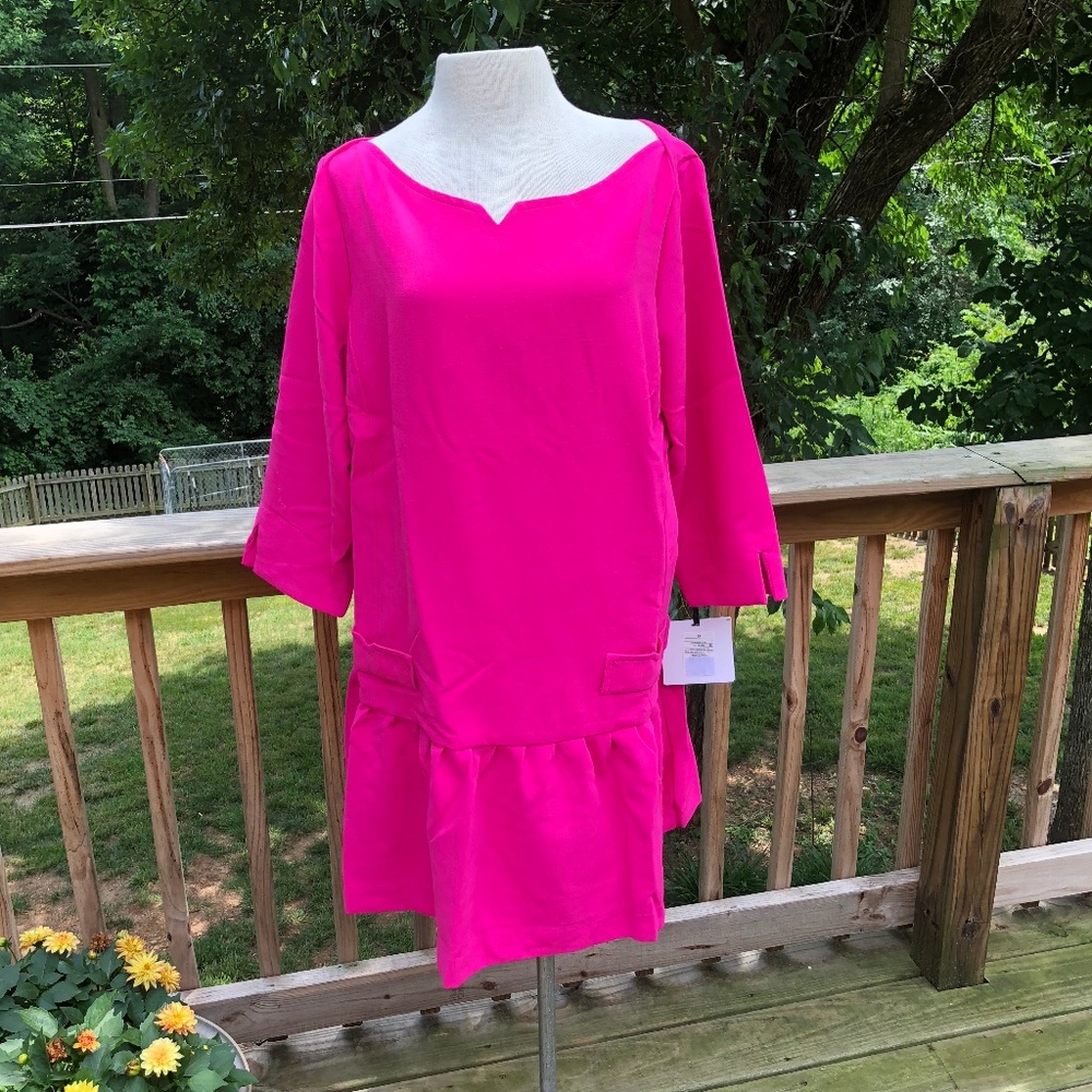 Victoria Beckham Pink 3/4 Sleeve Dress, NWT, 1X
